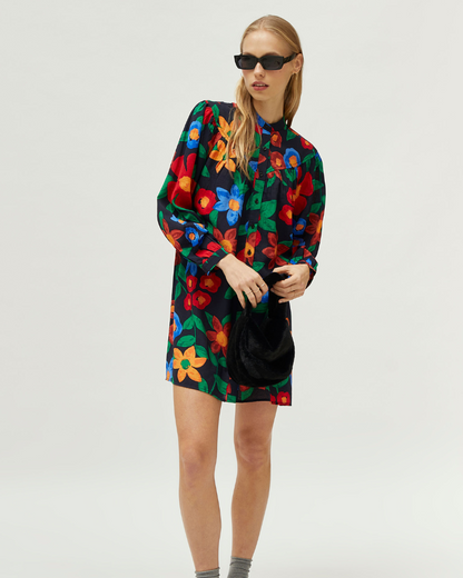 Painted Floral Dress by Compania Fantastica