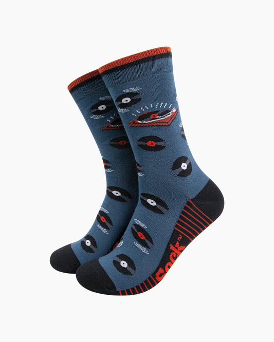 Record Player Vinyl Men's Crew Socks