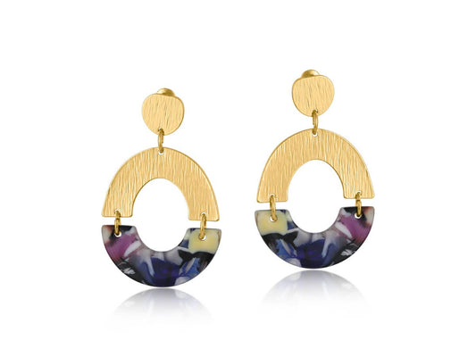 Camille Resin and Metal Earrings