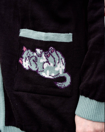Purrfect Cats Long Cardigan Rebel Romance x Abi Perry
