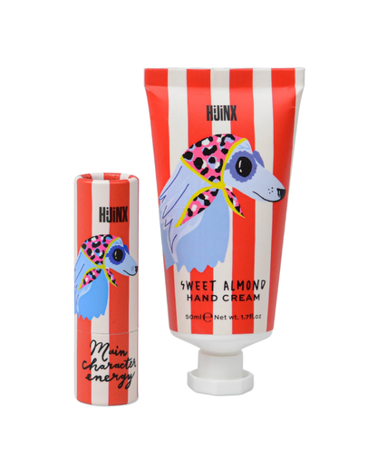 Dog Main Character Energy Hijnx Hand Cream And Lip Balm Set