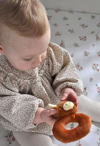 Highland Cow Baby Plush Rattle