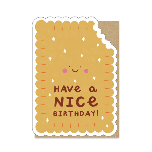 Nice Biscuit Birthday Card