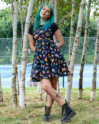 Pride Bugs Flared Pinafore Dress