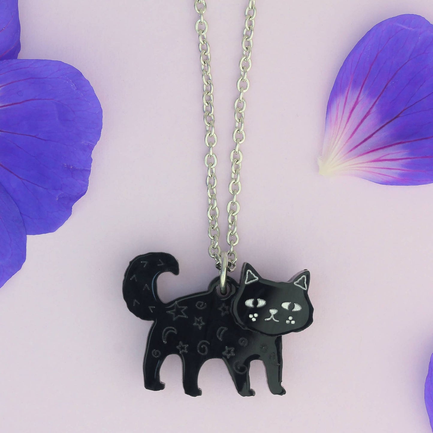 Black Cat Charm Necklace