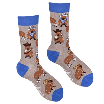 Cowboy Capybara Unisex Socks