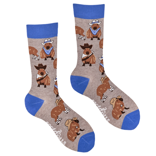 Cowboy Capybara Unisex Socks