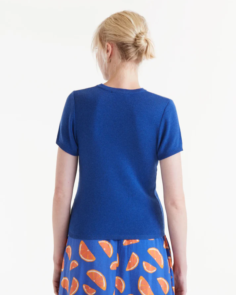 Blue Bow Knitted Jumper By Compania Fantastica