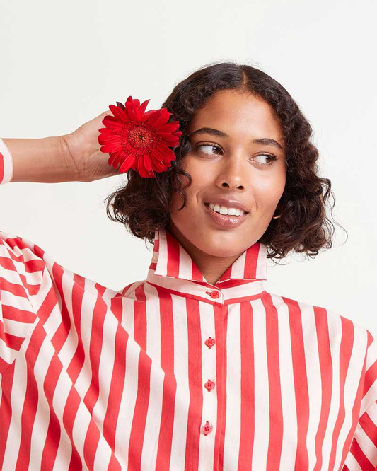 Cheesecake Red Stripe Shirt  By Compania Fantastica