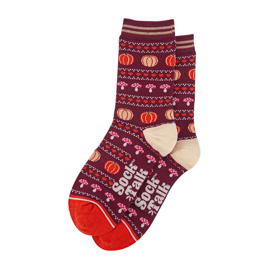 Pumpkin Fairisle Unisex Socks