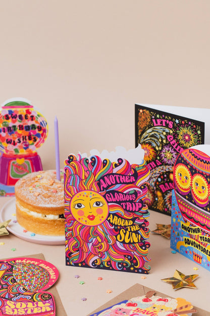 Glorious Sun Die Cut Birthday Card