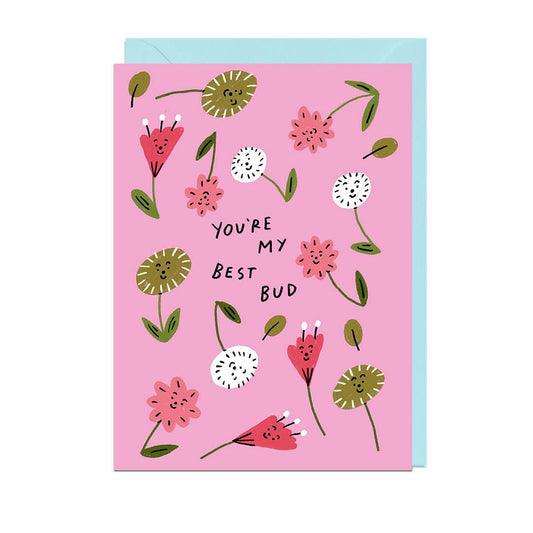 Best Bud Greetings Card