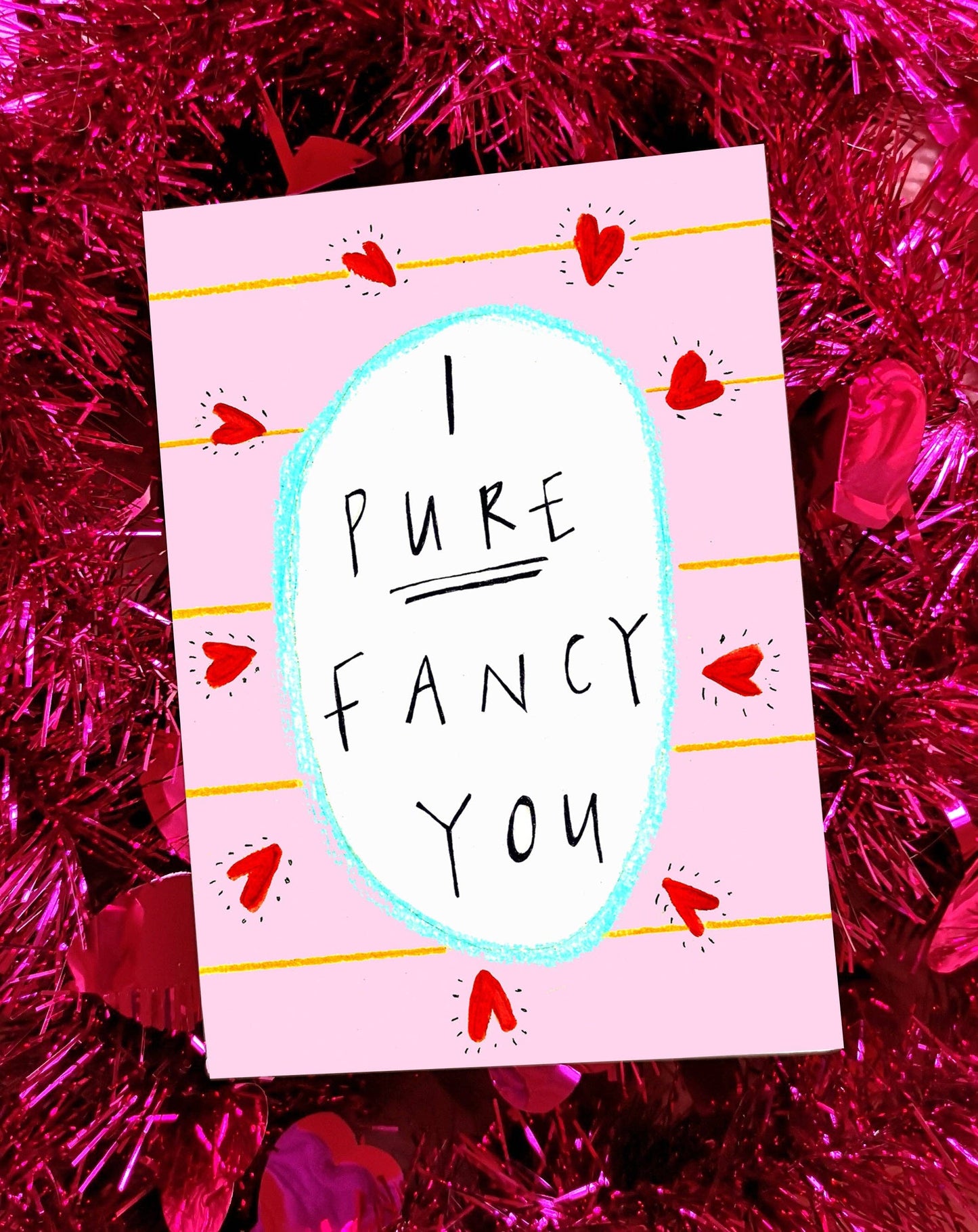 I Pure Fancy You Scottish Greeting Card