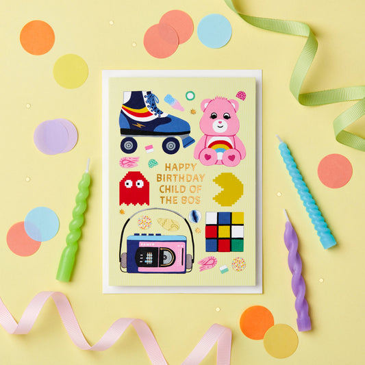 Child of the 80s Birthday Card