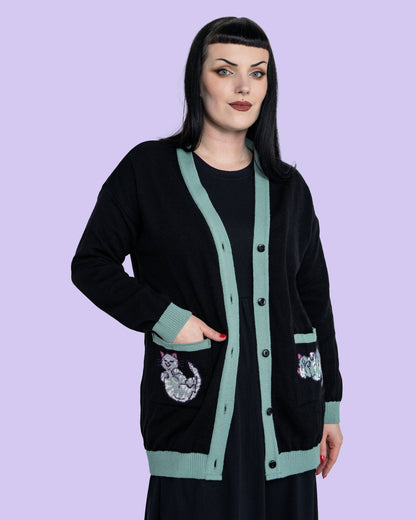 Purrfect Cats Long Cardigan Rebel Romance x Abi Perry