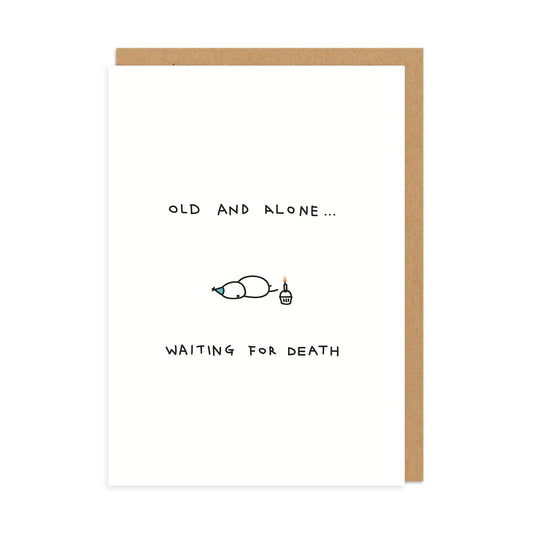 Old and Alone Greeting Card