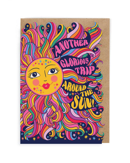 Glorious Sun Die Cut Birthday Card