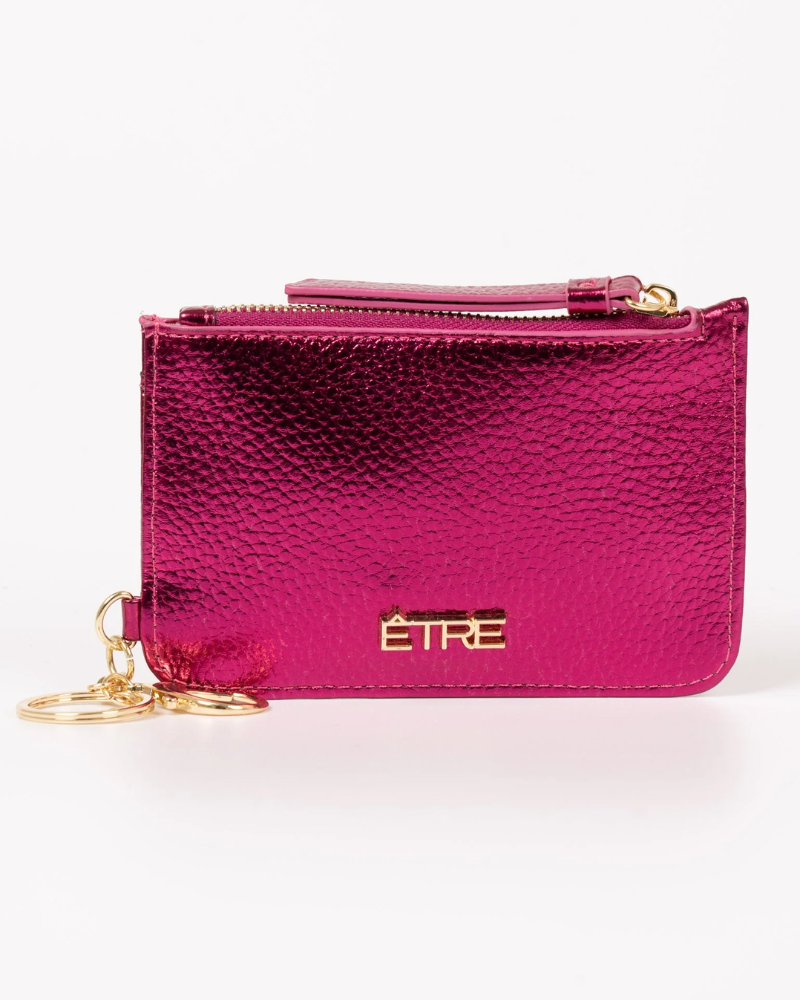 Mia Metallic Card Holder in Assorted Colours