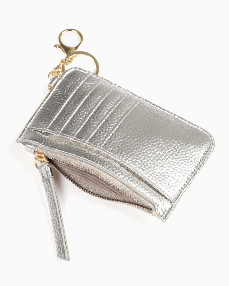 Mia Metallic Card Holder in Assorted Colours