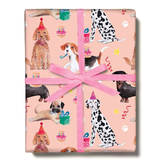 Dogs and Cakes Cute Gift Wrap