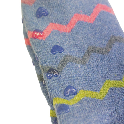 Blue Zig-Zag Non-Slip Cosy Socks