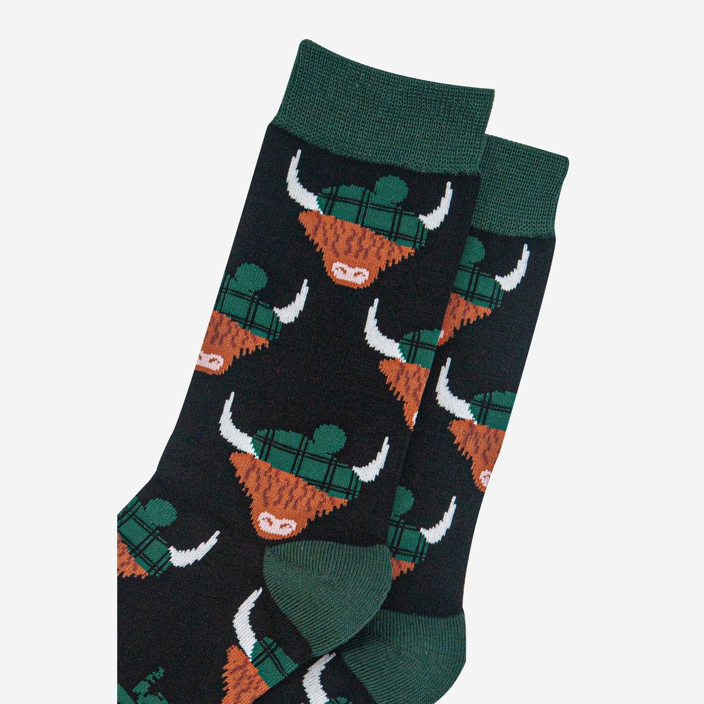 Highland Cows With Tartan Hats Unisex Socks