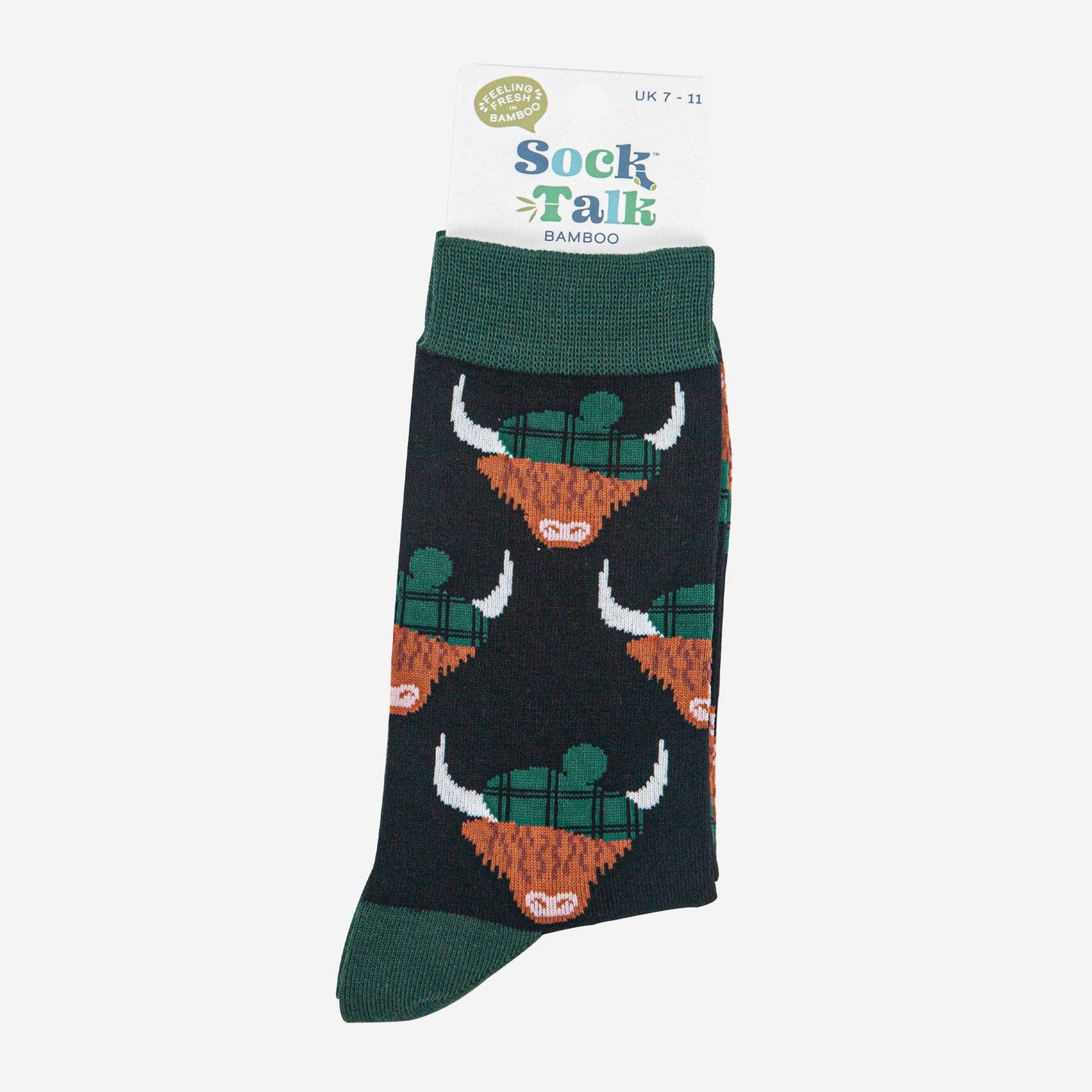 Highland Cows With Tartan Hats Unisex Socks