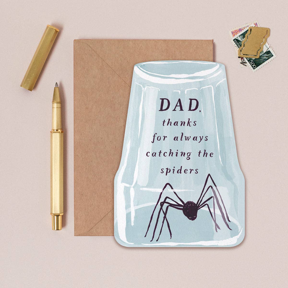 Spider Catching Dad Greeting Card – GALLUS ALICE
