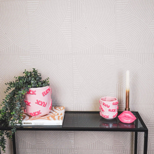 Fuck Plant Pot Pink Large