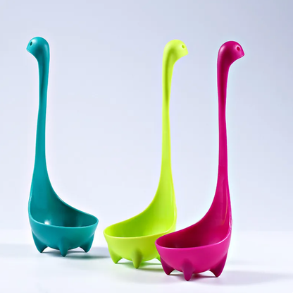Nessie Dinosaur Ladle Soup Spoon Green