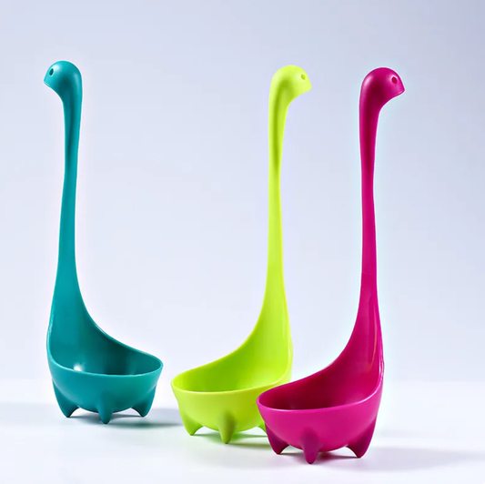 Nessie Dinosaur Ladle Soup Spoon Green