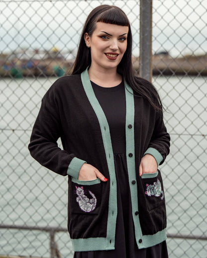 Purrfect Cats Long Cardigan Rebel Romance x Abi Perry