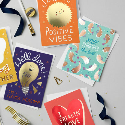 Positive Vibes Greeting Card