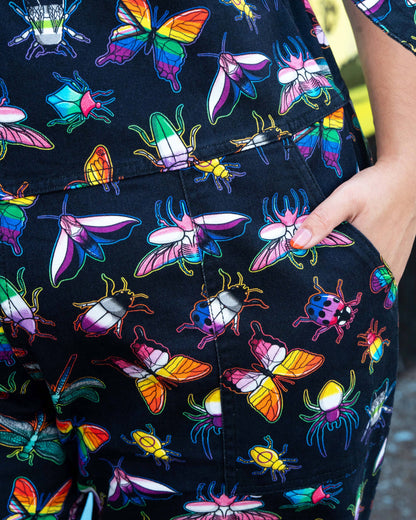 Pride Bugs Unisex Stretch Dungarees