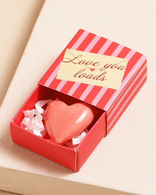 Love You Tiny Ceramic Token In Matchbox