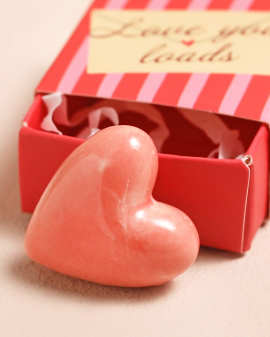 Love You Tiny Ceramic Token In Matchbox