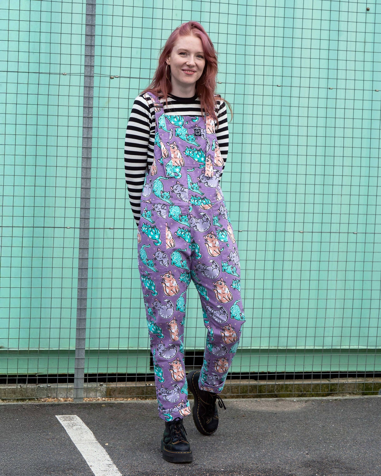 Purrfect Cats Unisex Stretch Dungarees