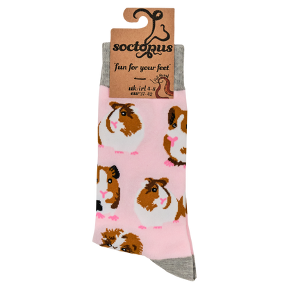 Guinea Pig Unisex Socks Pink