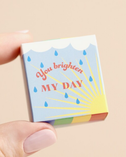 Rainbow Tiny Ceramic Token In Matchbox