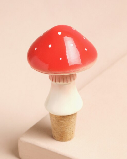 Toadstool Cork Bottle Stopper
