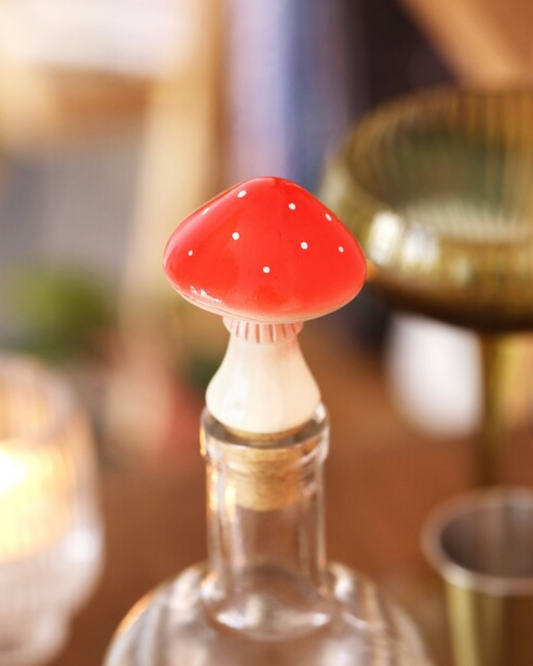 Toadstool Cork Bottle Stopper