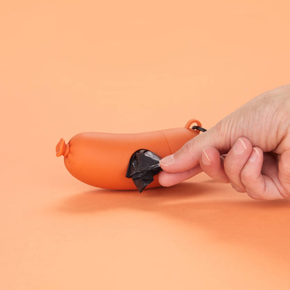 Novelty Hotdog Poop Bag Dispenser