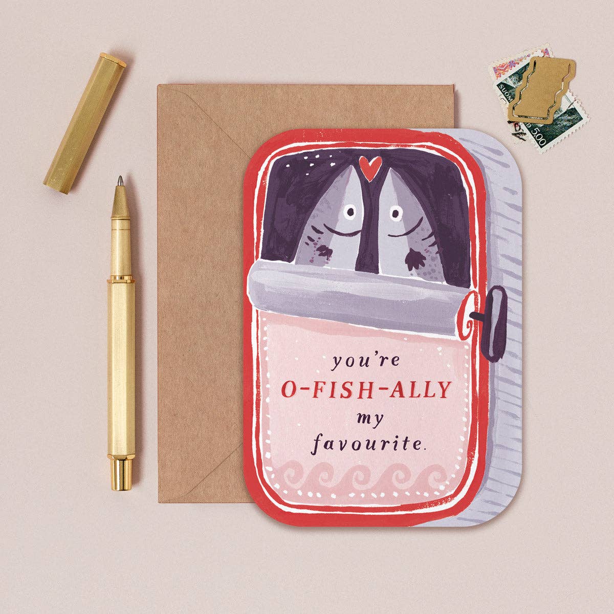 Sardines You're My Favourite Card | Valentines Cards