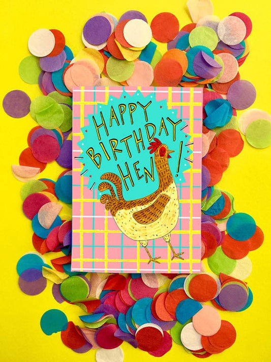 Happy Birthday Hen! Scottish Birthday Card