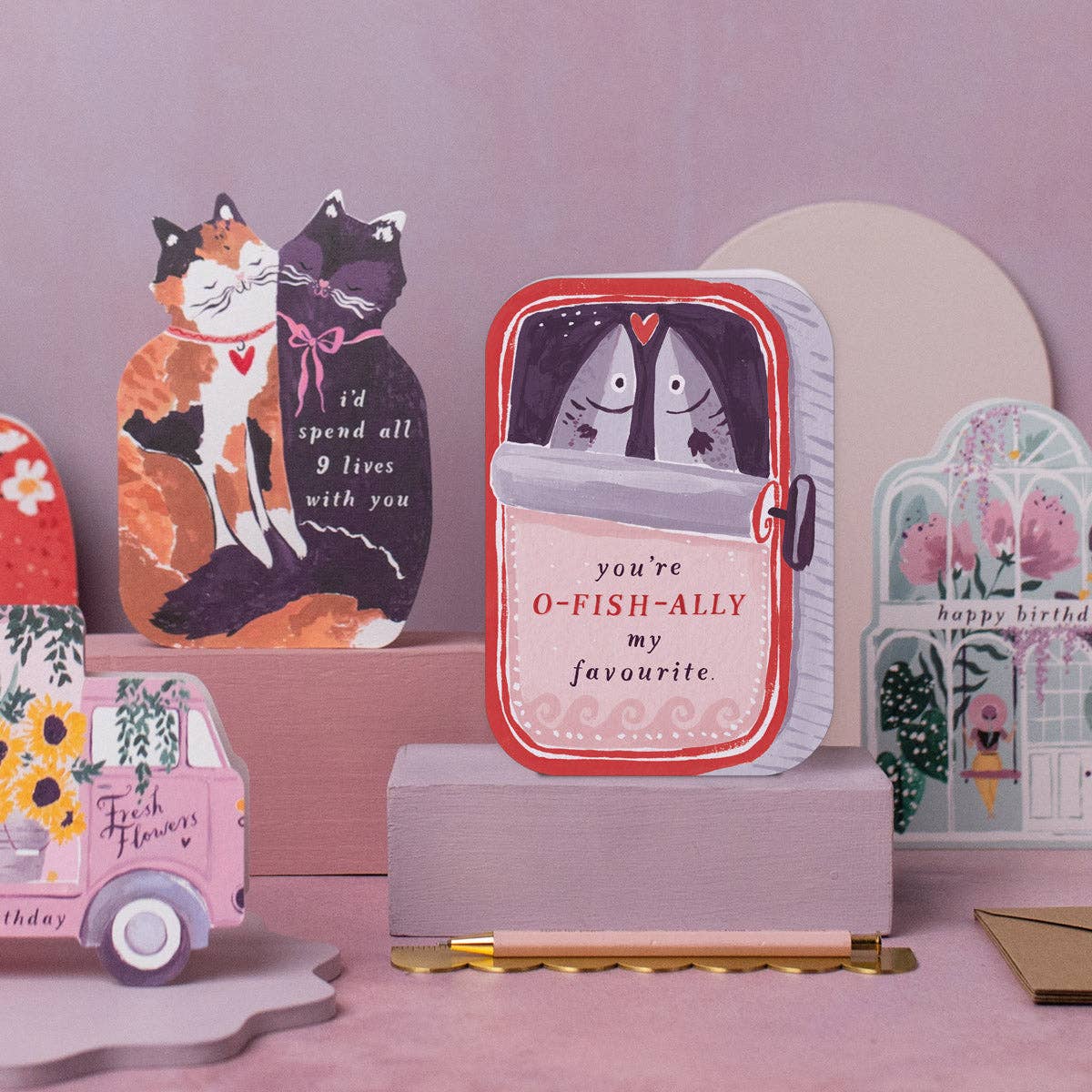 Sardines You're My Favourite Card | Valentines Cards