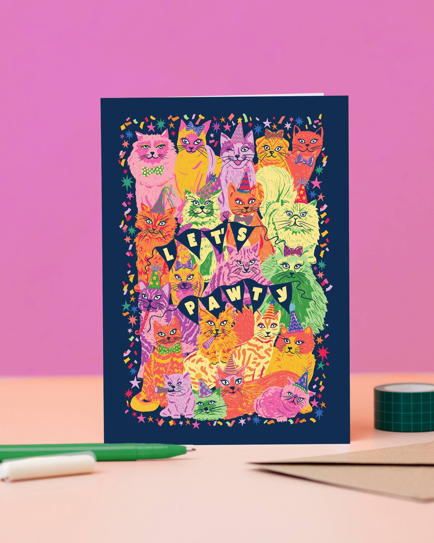 Let's Pawty Birthday Card