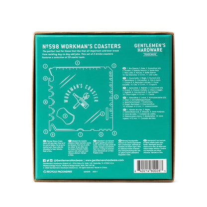 Gentlemen's Hardware Workman's Coaster Multi-Tool Set of 2