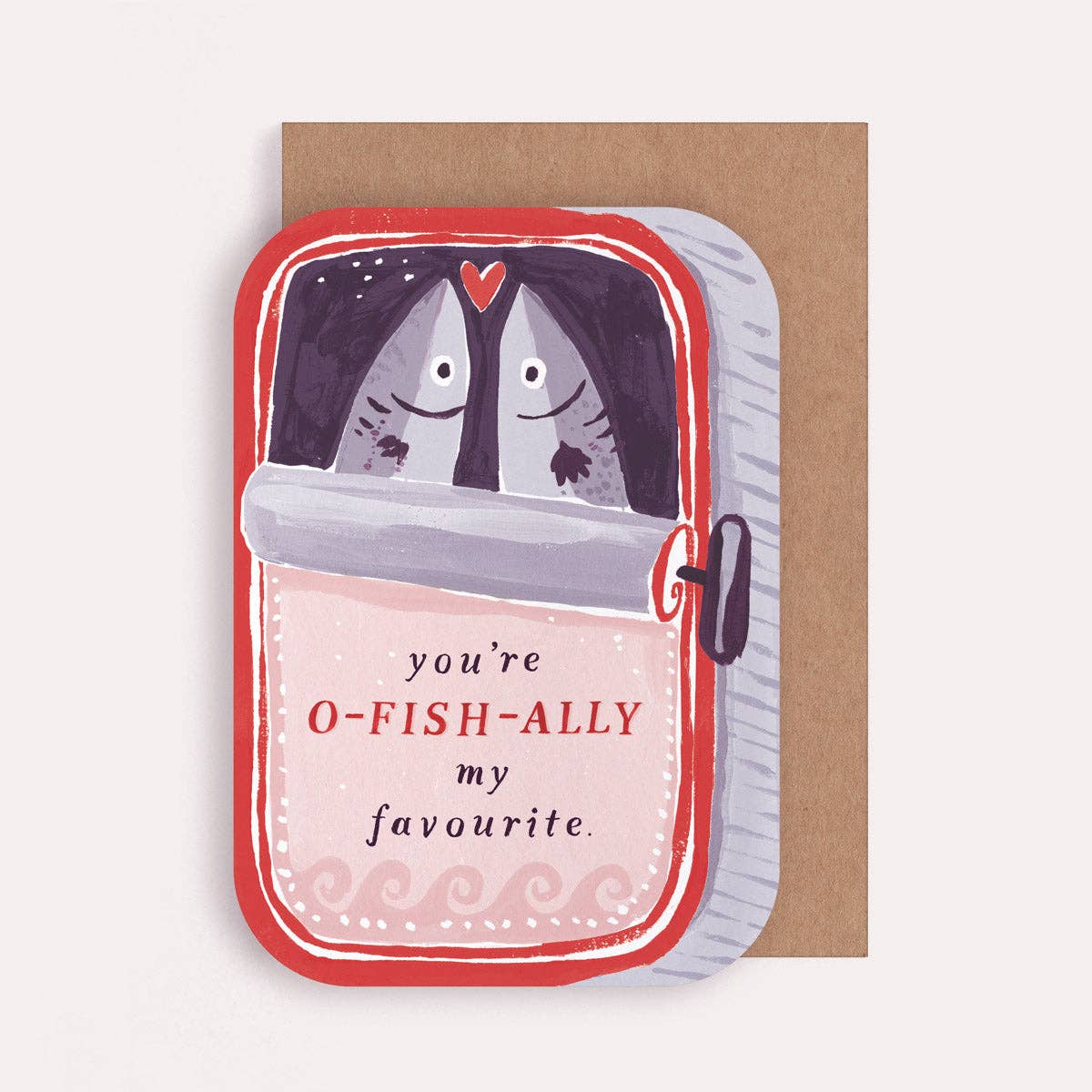 Sardines You're My Favourite Card | Valentines Cards