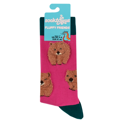 Fluffy Wombat Unisex Socks