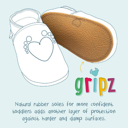 Scottish Saltire Leather Baby Shoes